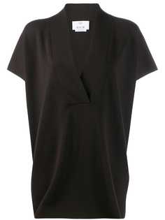 Allude structured knit top