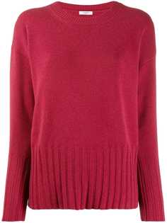 Peserico ribbed knit detail sweater
