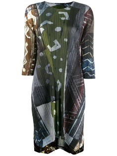 Pleats Please By Issey Miyake long tunic top