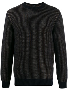 A.P.C. two-tone knitted jumper