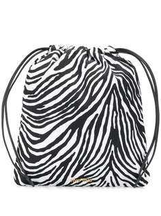 Miu Miu zebra print drawstring tote bag