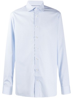 Eton geometric pattern shirt