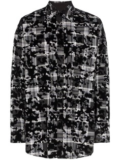 Faith Connexion flocked check shirt