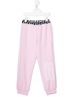 Young Versace logo print track pants