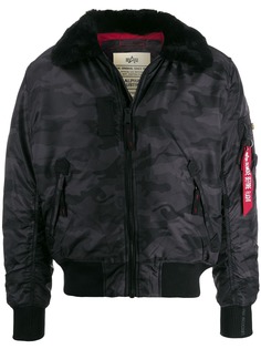 Alpha Industries camouflage bomber jacket