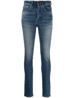 Saint Laurent high rise skinny jeans