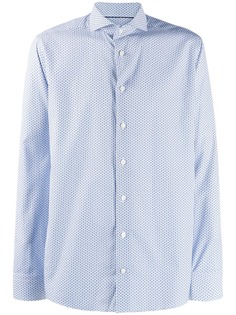 Eton geometric print shirt