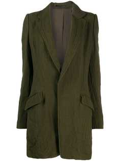 Ys fitted single-breasted coat Y`s