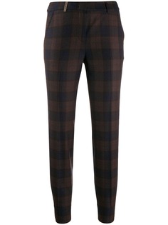 Peserico check print cropped trousers