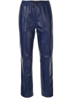 Joseph leather track pants