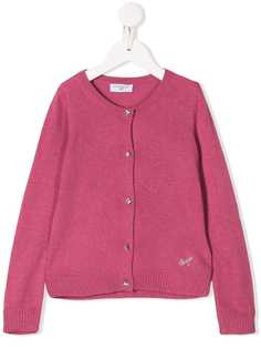 Monnalisa long sleeve knitted cardigan