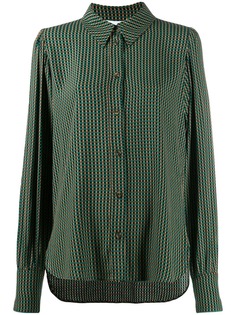 Ganni check print shirt