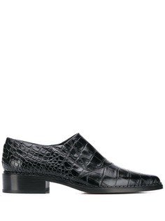 Vince Delmar croc-effect oxfords