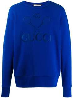 Gucci tennis embroidered sweatshirt