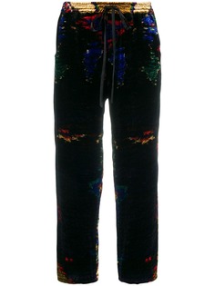 Pierre-Louis Mascia crushed velvet trousers