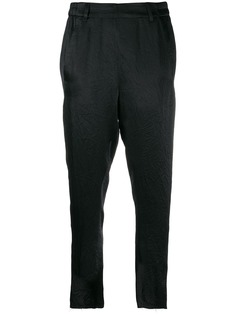 Ann Demeulemeester cropped satin trousers