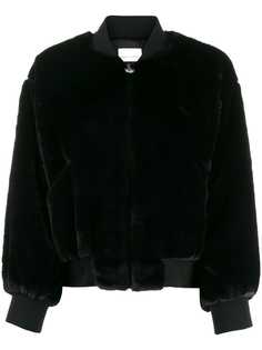 Chiara Ferragni Logomania faux-fur jacket