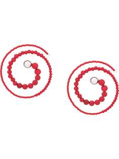 Y/Project серьги Spiral из бусин Y.Project