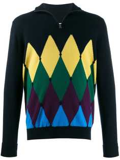 Ballantyne diamond turtleneck jumper