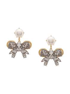 Miu Miu Pearl Bow Jewels earrings