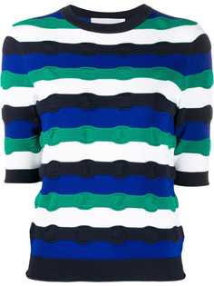 Victoria Victoria Beckham patterned short sleeve top