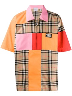 Burberry рубашка в стиле колор-блок