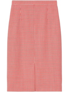 Burberry двухцветная юбка в ломаную клетку