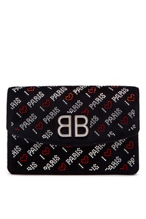 Сумка BB с кристаллами Balenciaga