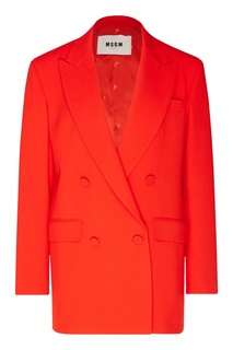 Красный жакет из вискозы Msgm