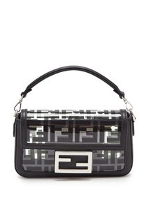 Прозрачная сумка Baguette c монограммами Fendi