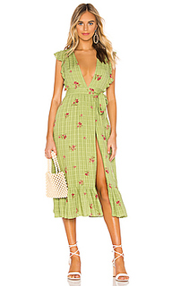 Миди-платье с цветочным рисунком mistwood - MAJORELLE