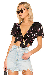 Укороченный топ night garden tie - MINKPINK