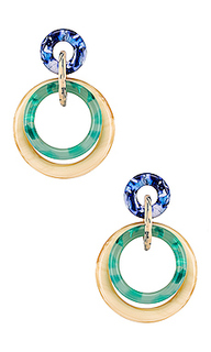 Серьги double ring hoop - Lele Sadoughi