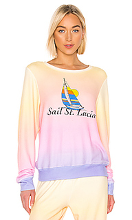 Пуловер с графикой sail st. lucia baggy beach - Wildfox Couture