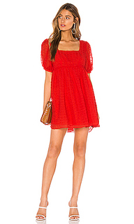 Красное платье с расклешенным низом rene - LAcademie
