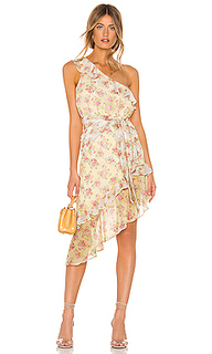 Миди платье на одно плечо isabelle - MAJORELLE