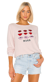 Свитшот moody lips baggy beach - Wildfox Couture