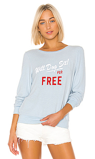 Свитшот dog sit baggy beach - Wildfox Couture