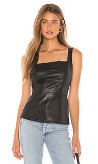 Топ из кожзама - BCBGMAXAZRIA