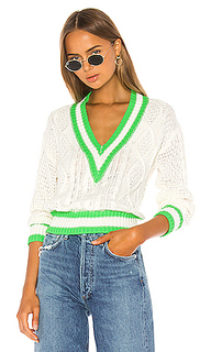 Свитер с глубоким v-вырезом karen - superdown