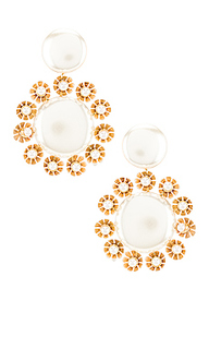 Серьги plumeria trim - Lele Sadoughi