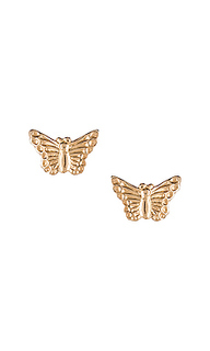 Серьги-гвоздики butterfly - Natalie B Jewelry