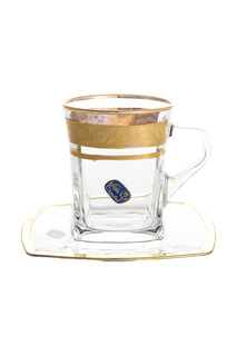 Набор 6-ти чайных пар 220 мл Bohemia