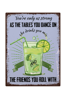 Металлический плакат Декоративная жесть