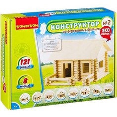 Конструктор Bondibon из деревянных брусьев №2 (ВВ2602 )