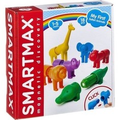Магнитный конструктор Bondibon SmartMax Мой первый Сафари-зоопарк, 18 деталей (ВВ2195)