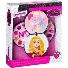 Набор детской декоративной косметики Bondibon Eva Moda Косметичка-диск 3х-уровневая (ВВ2256)