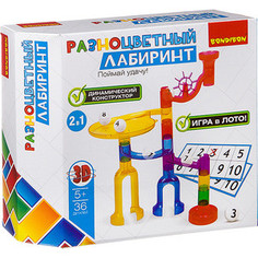 Настольная игра Bondibon РАЗНОЦВЕТНЫЙ ЛАБИРИНТ, 36 деталей (ВВ2742 )
