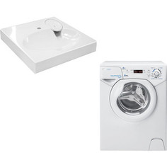 Cтиральная машина с раковиной Candy Aqua 114D2-07, Эстет Lea 60