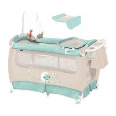 Манеж Lorelli SleepNDream Зелено-бежевый Green&Beige Moon 1932